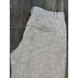 Ann Taylor Classic Women's Dress Pants Size 4 Beige Textured Trousers